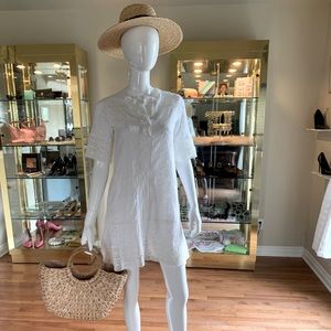 White Summer Eyelet Dress